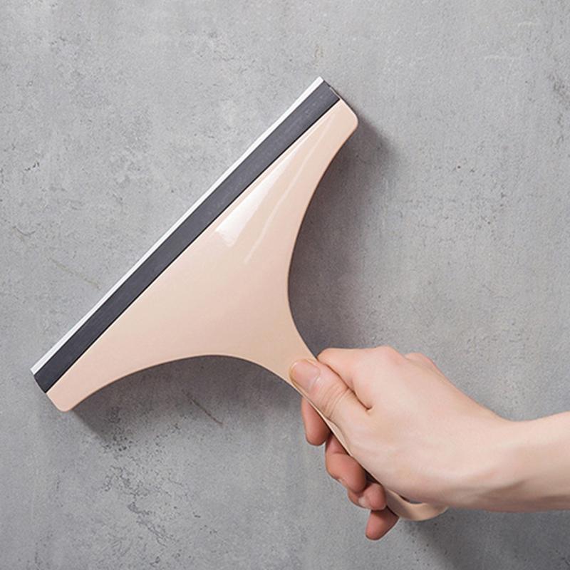 1 бытовой стеклоочиститель, t-образный мягкий резиновый скребок для мытья окон, для ванной комнаты, плитки, пола, чистки зеркал, ручной скребок