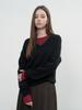 GENERALIDEA Layered V-Neck Knit Pullover [Black] / Wbe3L05512