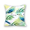 Bird Cushion Cover Tropical Home Decor Square Cartoon Flamingo Plant Decorative Pillow