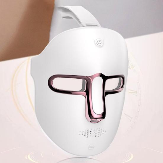 Светодиодная маска для лица, светотерапия, косметический инструмент, 7 цветов, профессиональные многофункциональные многоразовые антивозрастные устройства для лица с твердой кожей для домашнего использования