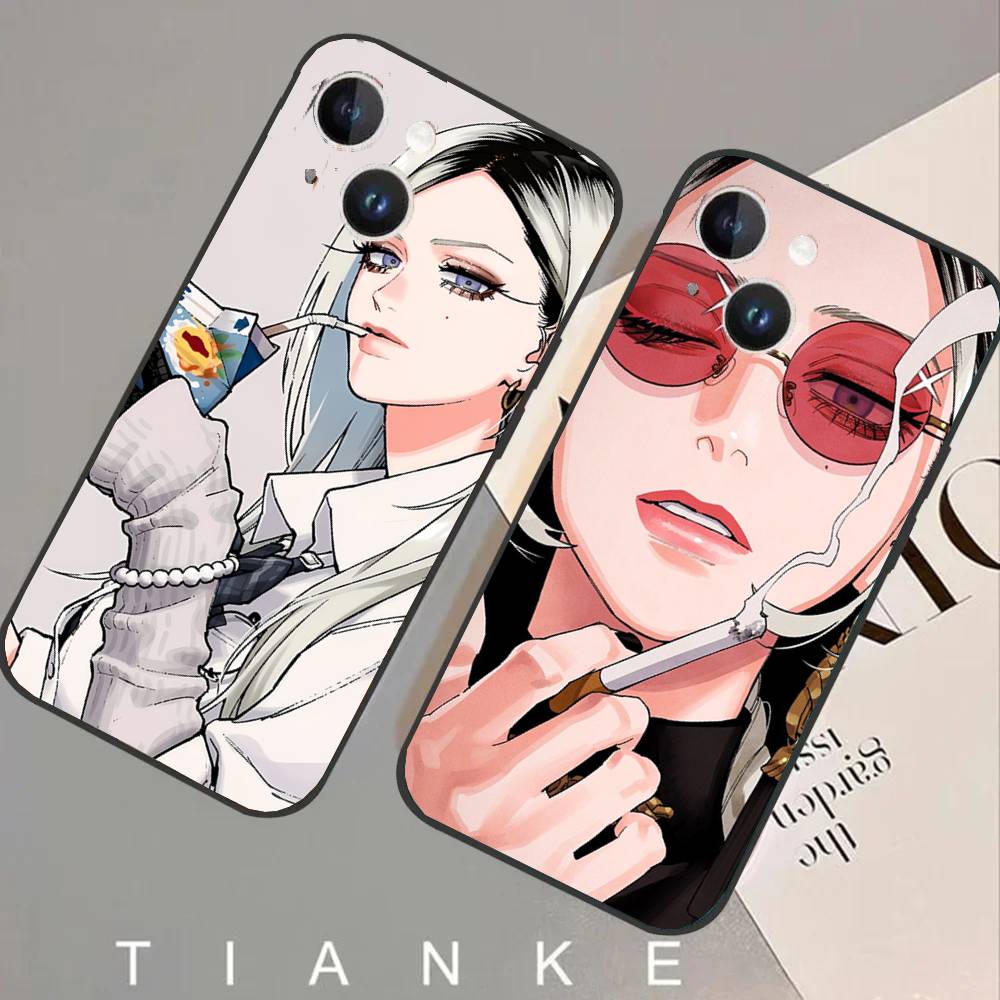 Чехол для телефона Tao S-Saotome Manga G-Gokurakugai Для IPhone 17 Air 16 15 14 13 Pro Max 11 12 Черный Силиконовый Чехол