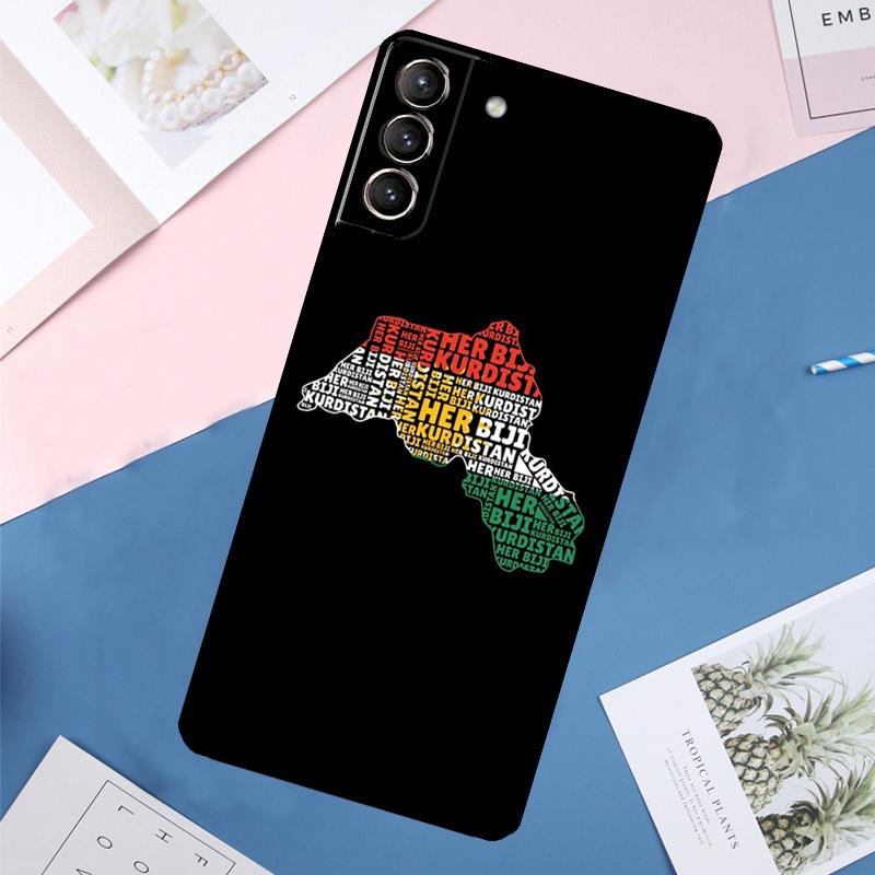 Kurdistan Flag Case For Samsung Galaxy S25 Ultra S24 S23 S22 S21 Ultra S9 S10 Plus S23 FE S25 FE Back Cover