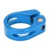 28.6mm Bike Seat Post Clamp Aluminum Alloy Locking Seat Tube Holder Clip for Mountain BicycleBlue