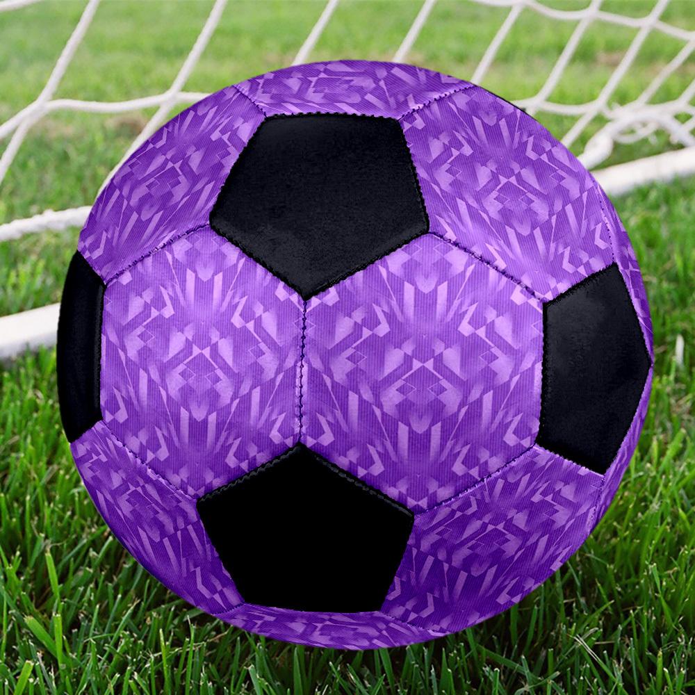 1pc Purple Geometric Lightweight PVC Training Soccer Ball, Size 5, Suitable for Indoor and Outdoor TrainingGift y60364