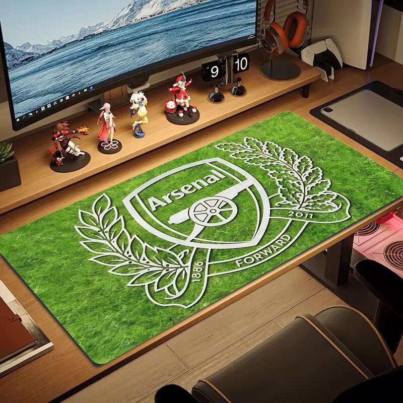Arsenal Football Club Print Cushion Non-slip Laptop Tablet Big Mousepad XXL Mat Mini PC Playmat With Lock edge