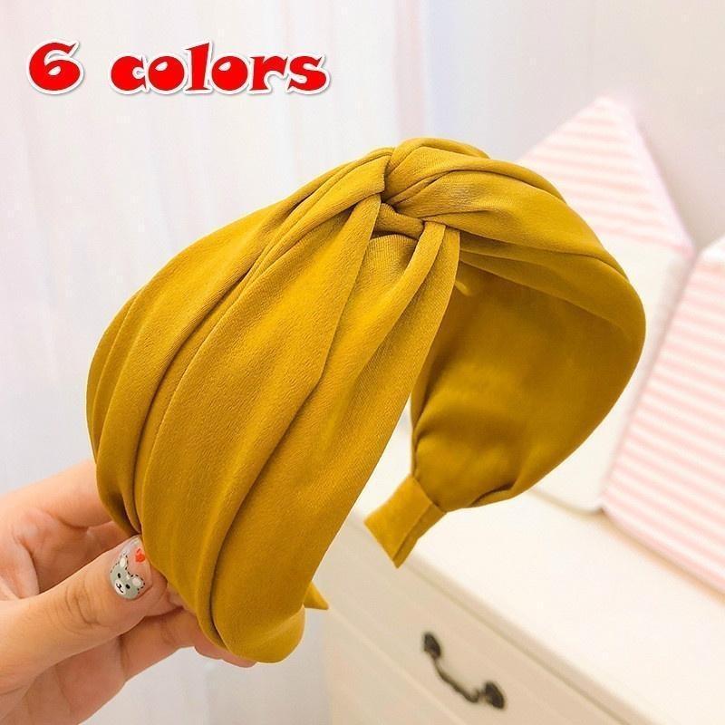 Women's Fashion Headband Fried Dough Twists Hair Band Sweet Knot Cross Tie Cloth Headband Hair Band