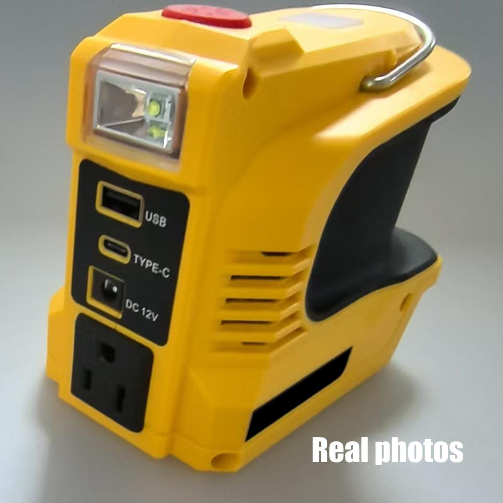 Инвертор питания 180 Вт с розеткой переменного тока и USB-портами Портативная электростанция Компактный аккумуляторный инвертор для портативного питания