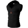 Men's Summer Sleeveless Hooded Vest - Korean Style Fitness Stretch Waistcoat