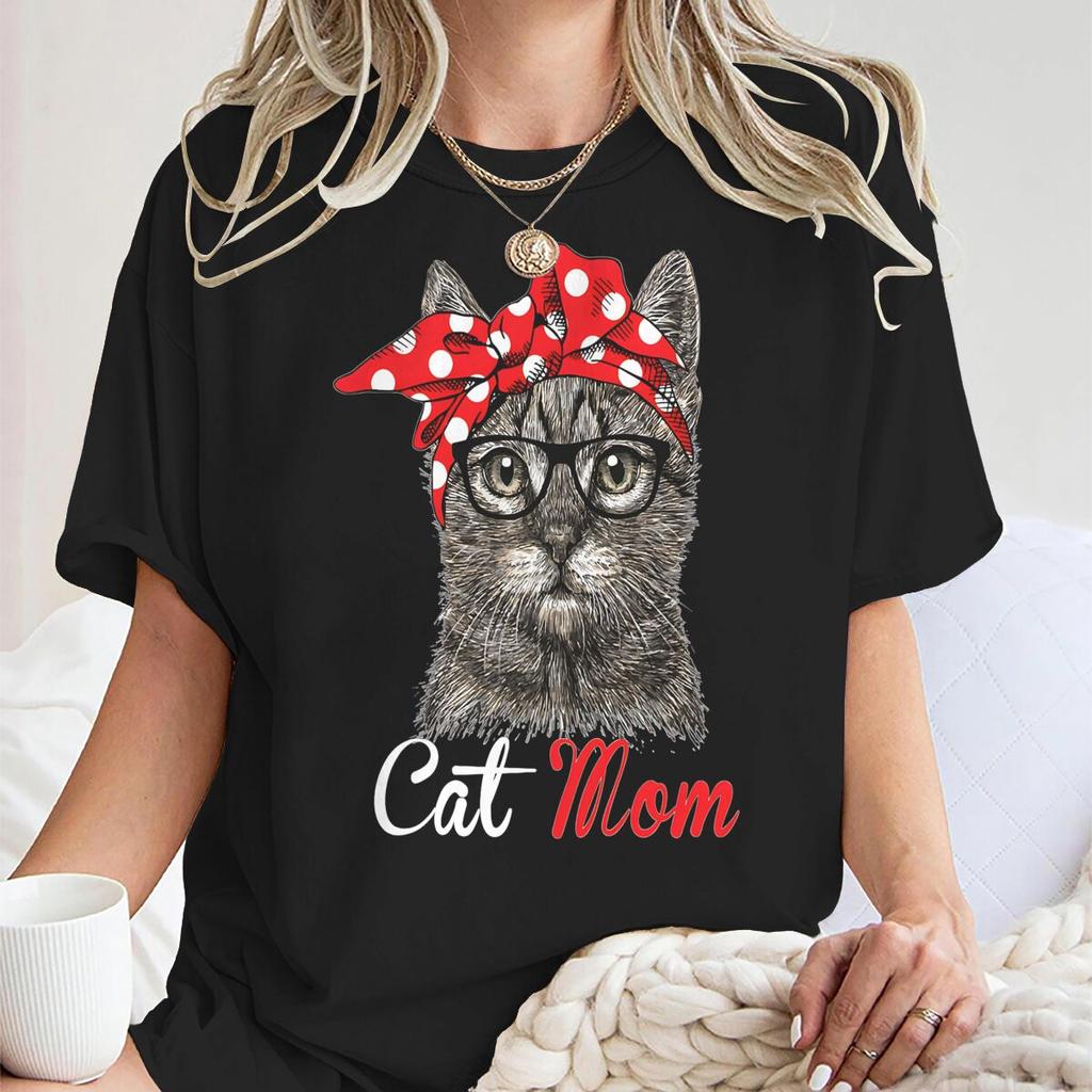 Funny Cat Mom Shirt For Cat Lovers Mothers Day Gift Tshirt Fashion Cat Lover Gift Unisex Unisex Short Sleeve Streetwear