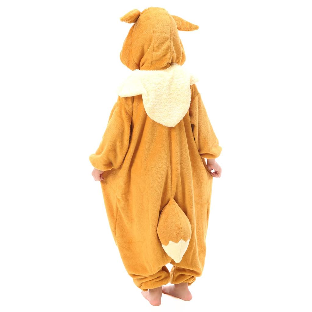 SAZAC Character Fleece Kigurumi Pokémon Eevee for Children, 110cm