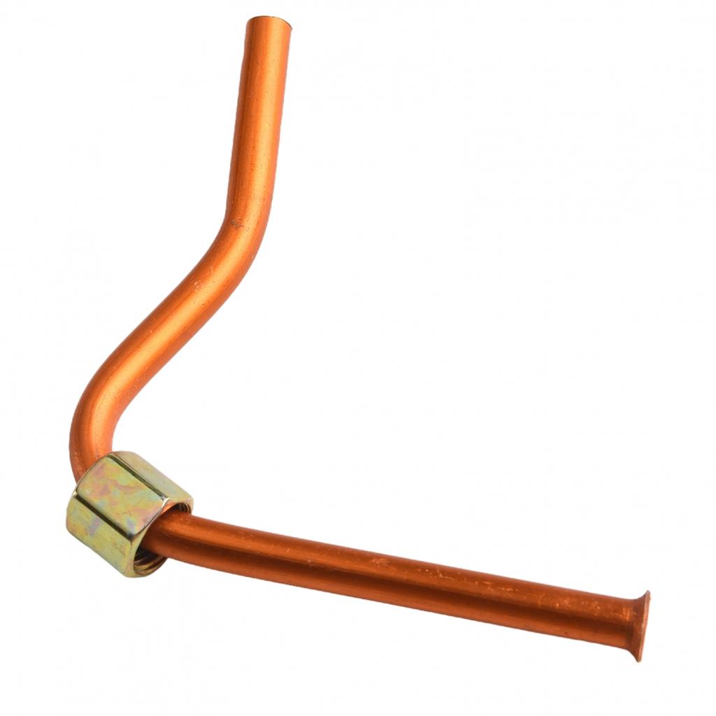 Improved Functionality Silver Tone Aluminum Air Compressor Exhaust Tube