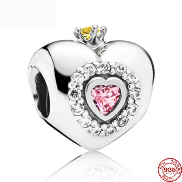 Стерлингового Серебра 925 пробы, розовый, муранский, я люблю маму, люблю, крест, сердце, сделай сам, тонкие бусины подходят для оригинального браслета-подвески, женские ювелирные изделия