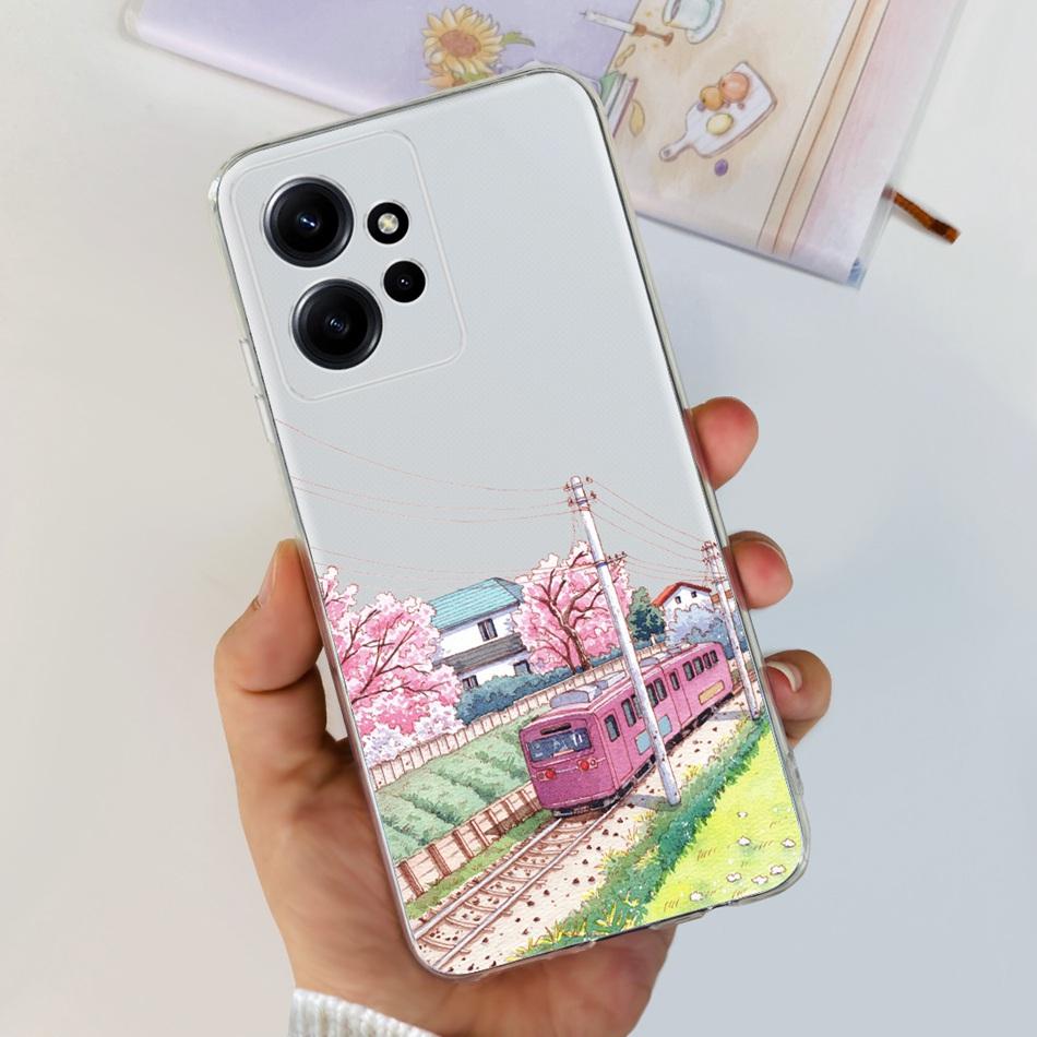 Для Xiaomi Redmi Note 12 Global Стильный Чехол для Телефона Мягкий Силикон ТПУ Задняя Крышка Для Redmi Note 12 Pro 4G Note12 12Pro