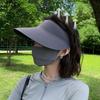 Унисекс Солнцезащитная Кепка-Козырек для Пар, Дышащая Кепка с Защитой от УФ на Весну-Лето, Регулируемая Эластичная Лента для Работы на Открытом Воздухе и Повседневной Носки