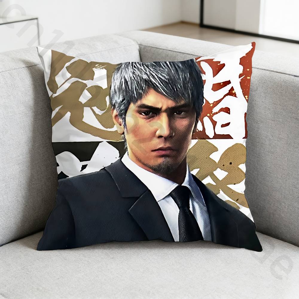 Game YYakuza Kazuma Pillow Case Pillow Case Living Room Sofa Cushion Cover Suitable For Home Bedroom Room Decoration