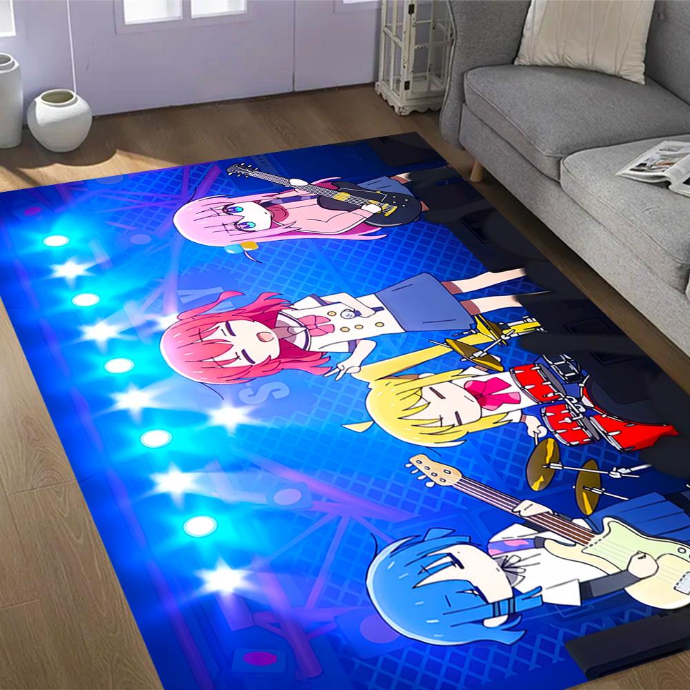 Rock Star Night Carpet Design for Bedrooms Dormitory Playrooms Living Rooms Antislip Carpet Anime Office Decor Gift for Festivals