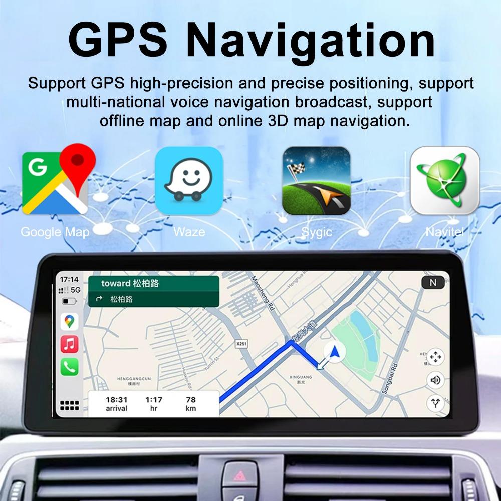 12,3-дюймовый Android автомобильный радиоприемник Carplay мультимедийный плеер для BMW X1 E84 GPS-навигация Авто Стерео Bluetooth DSP 4G WiFi