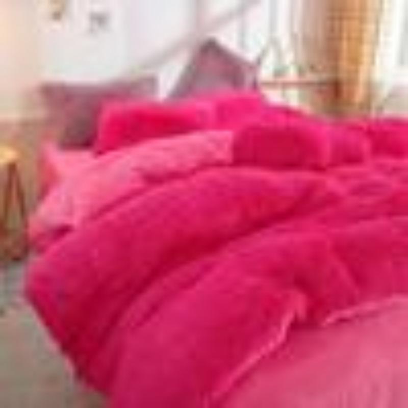 Размер King Size/Queen Size/Twin Size Зимняя юбка-кровать Пододеяльник Наволочка Комплект из четырех предметов Утолщение Теплая спальня Простое постельное белье Высококачественное зимнее белье