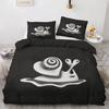 Colourful Snail Duvet Cover Set Cute Kawaii Animal Polyester Comforter Cover King Queen Size For Kids Boys Girls Bedding Set
