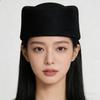 Классическая шляпа-дерби с круглой тульей Мягкий шерстяной котелок Для женщин Формальные мероприятия Пикники Садовые вечеринки И для поездок на работу