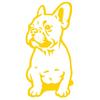 Funny French Bulldog Reflective Car Vehicle Body Window Decals Sticker Decor