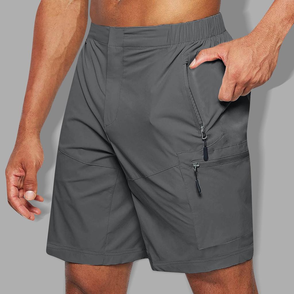 Мужские летние модные повседневные брюки большого размера с несколькими карманами, хлопковые рабочие шорты