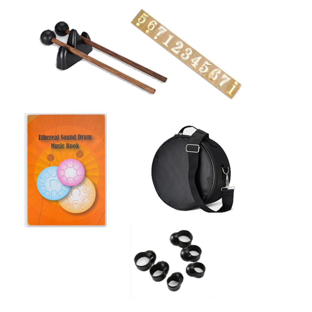 Hanpan Drum 8 дюймов 11 нот язычковый барабан стальной язычковый барабан ударный инструмент с сумкой нотная тетрадь