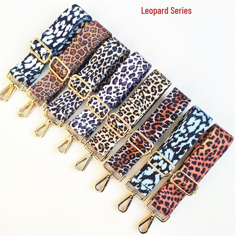 Colorful Ethnic Leopard Print Crossbody Bag Strap - Extended & Widened Replacement for Women's Shoulder Bags