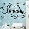 Yy582 Персонализированная и креативная наклейка на стену в виде пузырей с английским алфавитом, декоративная наклейка на стену для прачечной, большое количество можно обсудить
