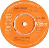 7inch Record JOHN DENVER - Like A Sad Song RCA2740 RCA Victor 1976 UK Country Used