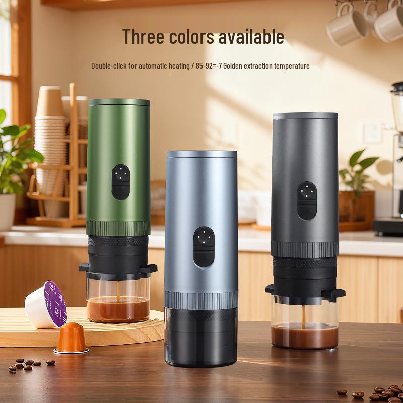 Portable Electric Espresso Machine with Digital Display for Travel