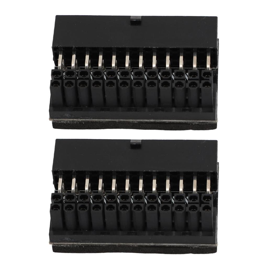 2PCS ATX 24 Pin 90 Degree адаптер материнская плата 24Pin Female to 24Pin Male 90 Degree Extension Connect