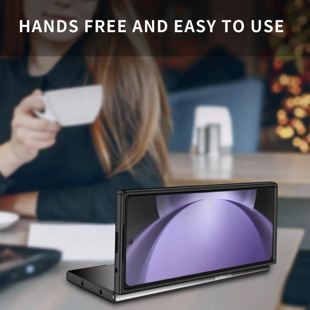 Складной Антибликовый Ультратонкий ПК Чехол для Samsung Galaxy Z Fold7 5G Fold 7 Fold6 Fold5 Fold 6 5 4 3 2 Fold4 Fold3 Fold2