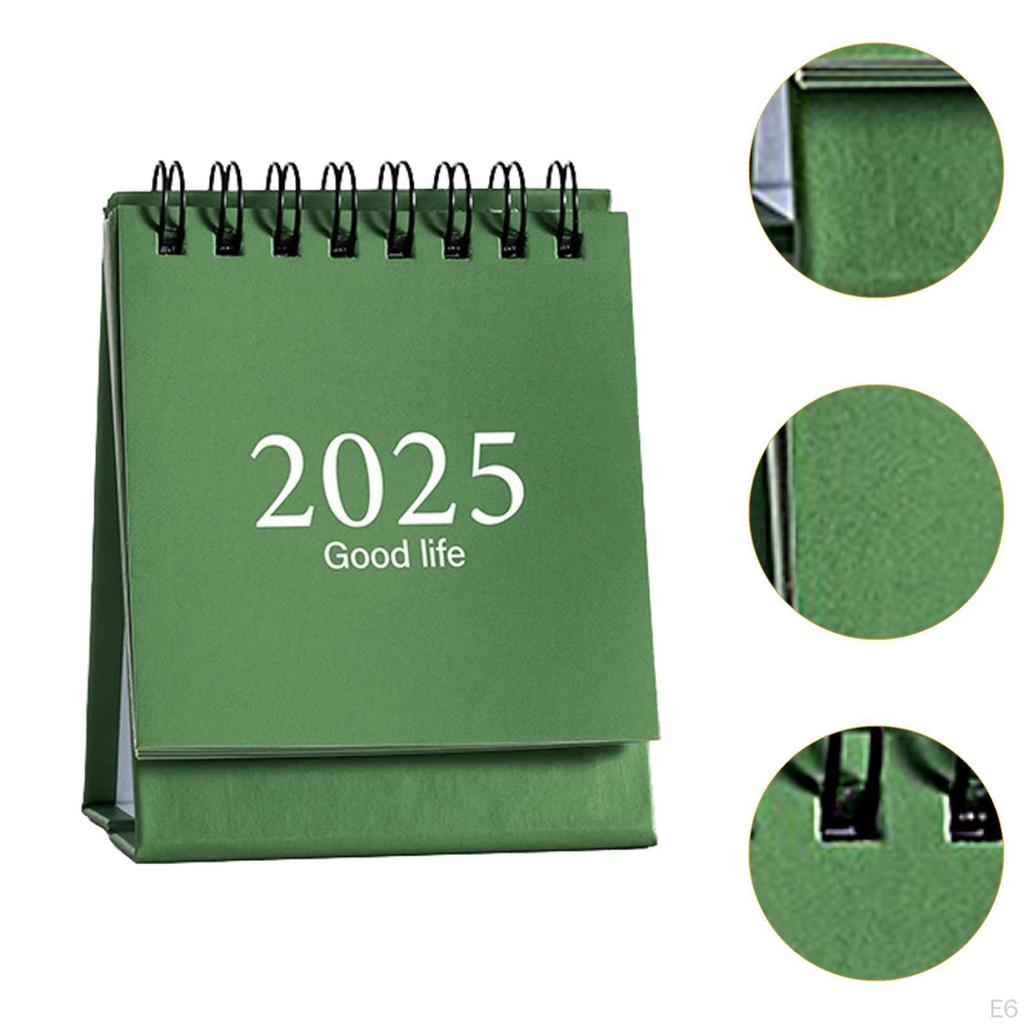 Desk Calendar Desktop Year Tabletop Ornament for Home, School