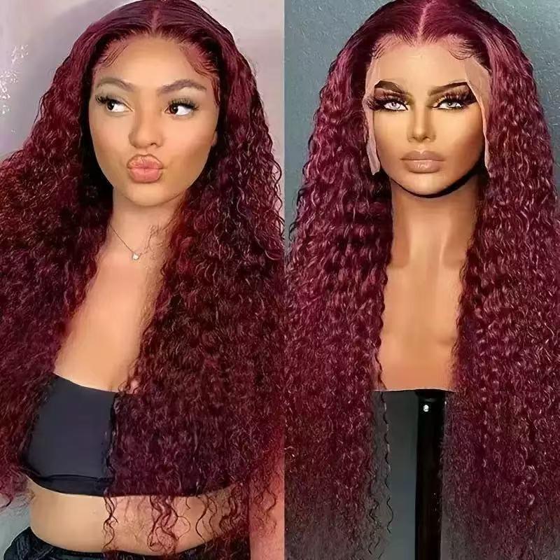 Lace Front Wig With Curly Long Hair Synthetic Heat-Resistant Women Natural Look Any Face Shape