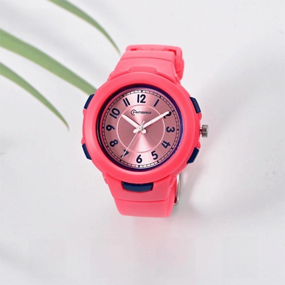 New 30M Waterproof Quartz Watch Casual PU Strap Digital Watch Wristwatches Student