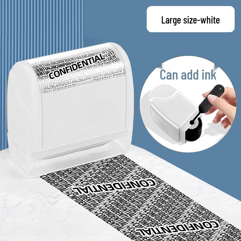 Роликовый штамп для защиты конфиденциальности с крышкой против протекания