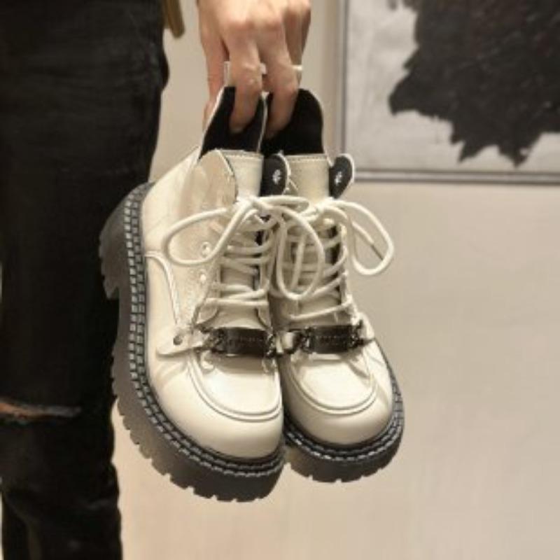 Короткие сапоги, женские новые зимние женские ботильоны на платформе в британском стиле