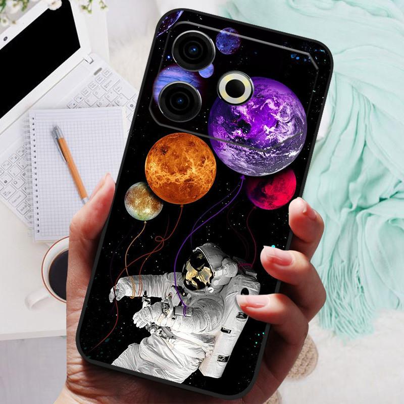 Для чехла Tecno Pova 6 Neo Pova6 Neo Роскошный телефон Силиконовая задняя крышка Для чехлов Tecno Pova 6 Neo Pova 6Neo Защитная оболочка Capas