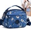 Женская сумка для женщин среднего и пожилого возраста, сумка для мамы, легкая нейлоновая сумка с принтом, многокарманная на плечо, сумка кроссбоди