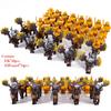 8pcs/lot The Elves Soldier Orcs Army Figures LOTR Armor Guard Warrior Archer Medieval Knights Building Blocks Bricks Toys Gifts