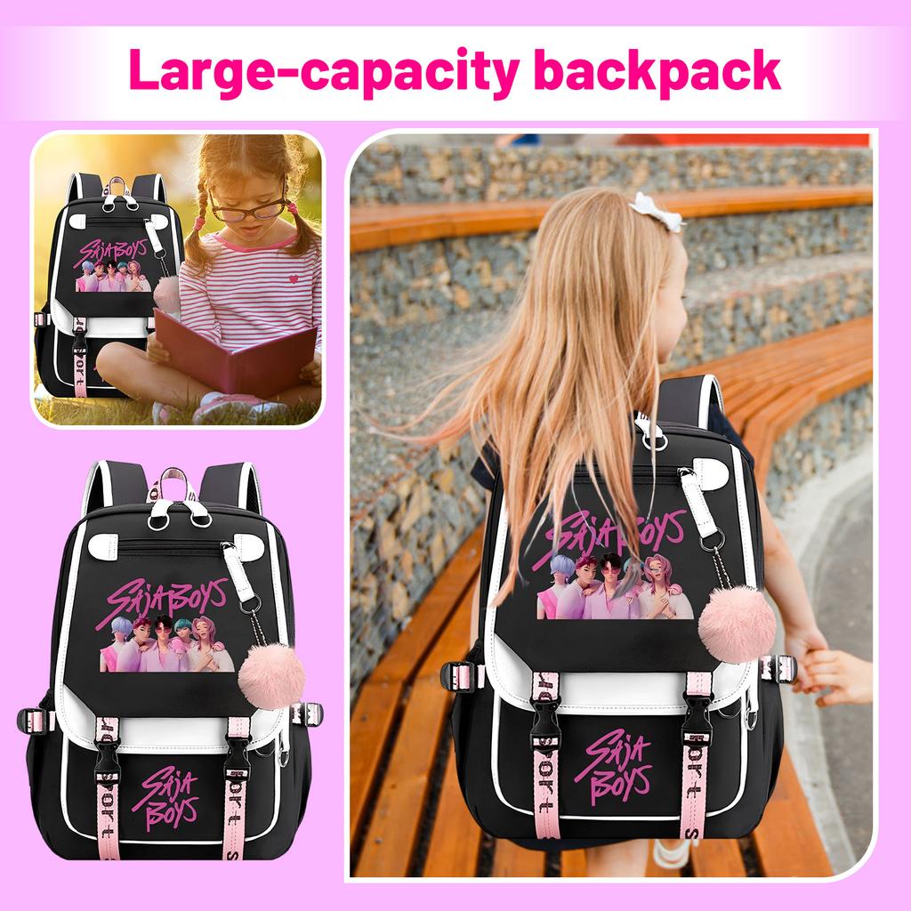Backpack, Back To School, Cartoon Cute Travel Backpack Print Peripheral Double-shoulder Backpack For Teenagers, Students, Boys And Girls