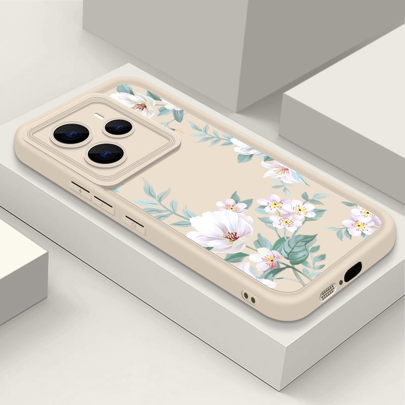 Простой цветочный узор мягкий чехол для телефона TPU для Xiaomi 14T Pro 13T Poco F6 X6 Pro M6 X5 Redmi Note 14 13 Pro 12 11 10 матовый противоударный бампер
