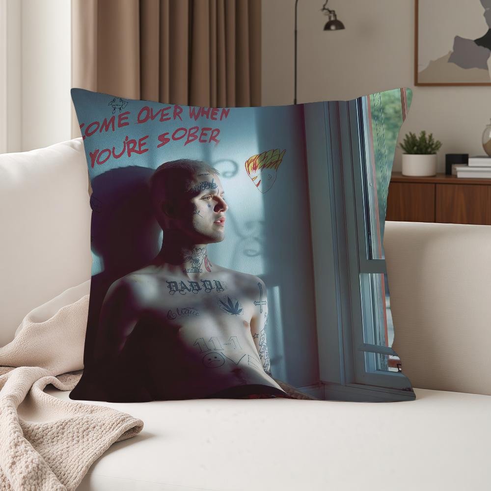 Rapper L-Lil Peep Pillow Case Suitable For Bedrooms Living Rooms Cars Home Decoration