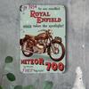 Royal Enfield Motor Rally Metal Tin Sign  Vintage Classic Rally Wall Art for Man Cave Garage Bar Decor