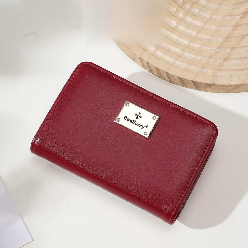 Womens Wallet Cardholder Pu Leather Multi Card Slots Cash Organizer For Daily Use