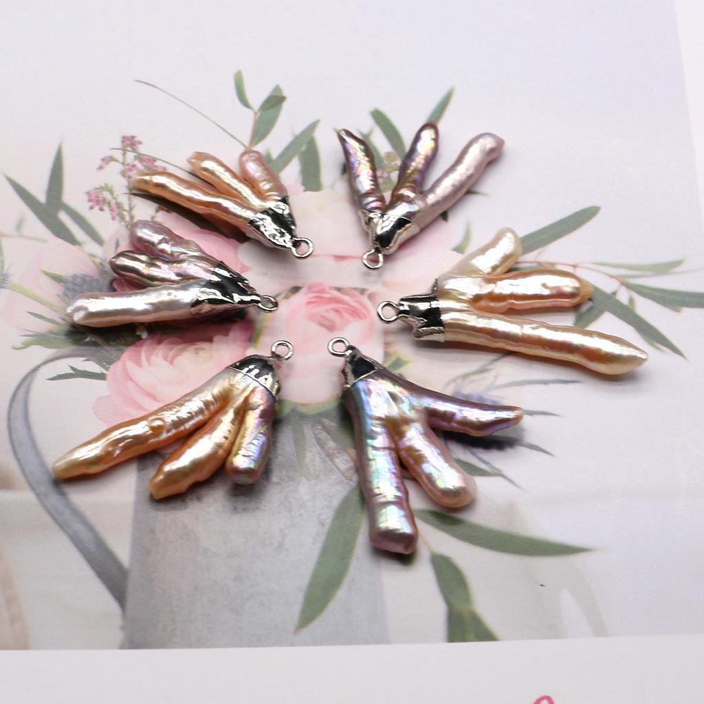 Pearl Pendant Freshwater Pearl Baroque Pendant For Jewelry Making DIY Necklace Accessory