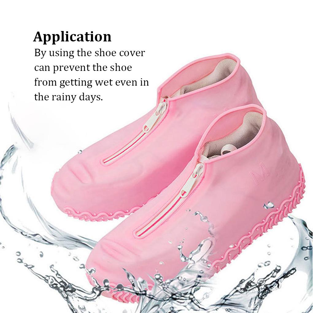 1 пара Женские Мужские Унисекс Силиконовые Чехлы для Обуви Водонепроницаемые Чехлы Защитник Кроссовок Защита от Дождя Аксессуар Ходьба Велоспорт