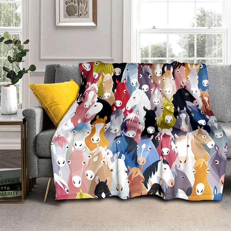 Мягкая плюшевая кровать с мультяшными животными, тонкие одеяла для пикника с героями мультфильмов, современное фланелевое одеяло Gedruckt Bettdecke Geschenk