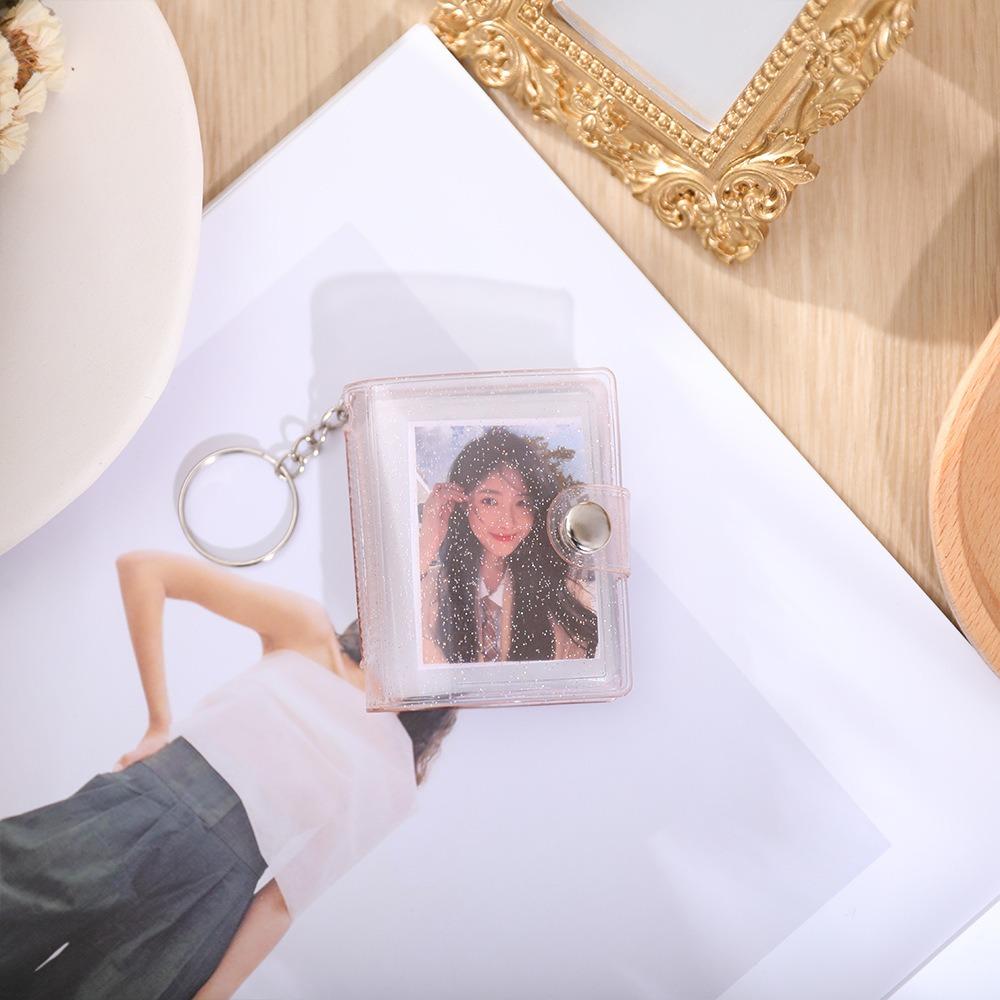 1/2-дюймовый мини-альбом брелок портативный держатель для удостоверения личности фото милый держатель для карт